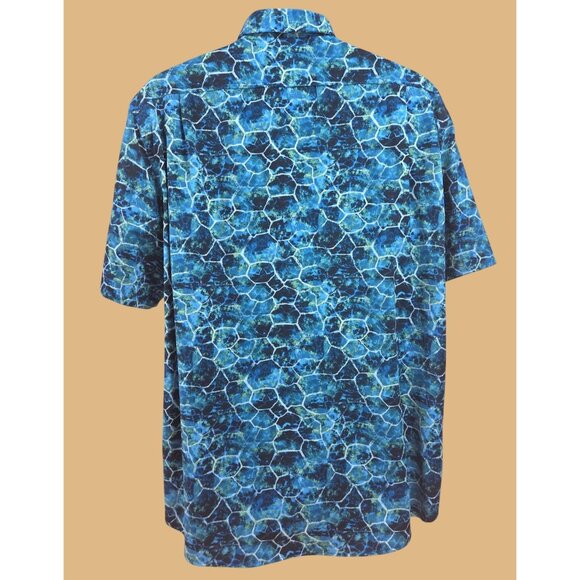 Southern Tide Mens Intercoastal Button-Up Shirt Large Blue Nylon Blend - Picture 2 of 7